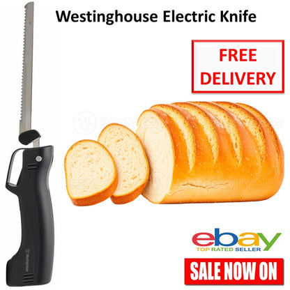 Westinghouse Electric Knife | Electric 80W Meat Slicer Cheese Bread Slicing Tool Slicer | Home Kitchen Appliance