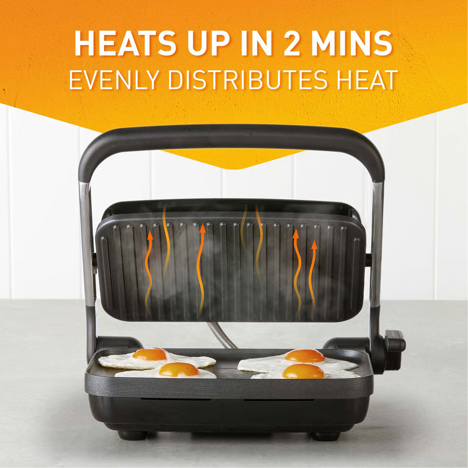 Sunbeam Sandwich Maker Bread Steak Press Grill Non-Stick Cooking Plates Hotplate Breakfast Machine