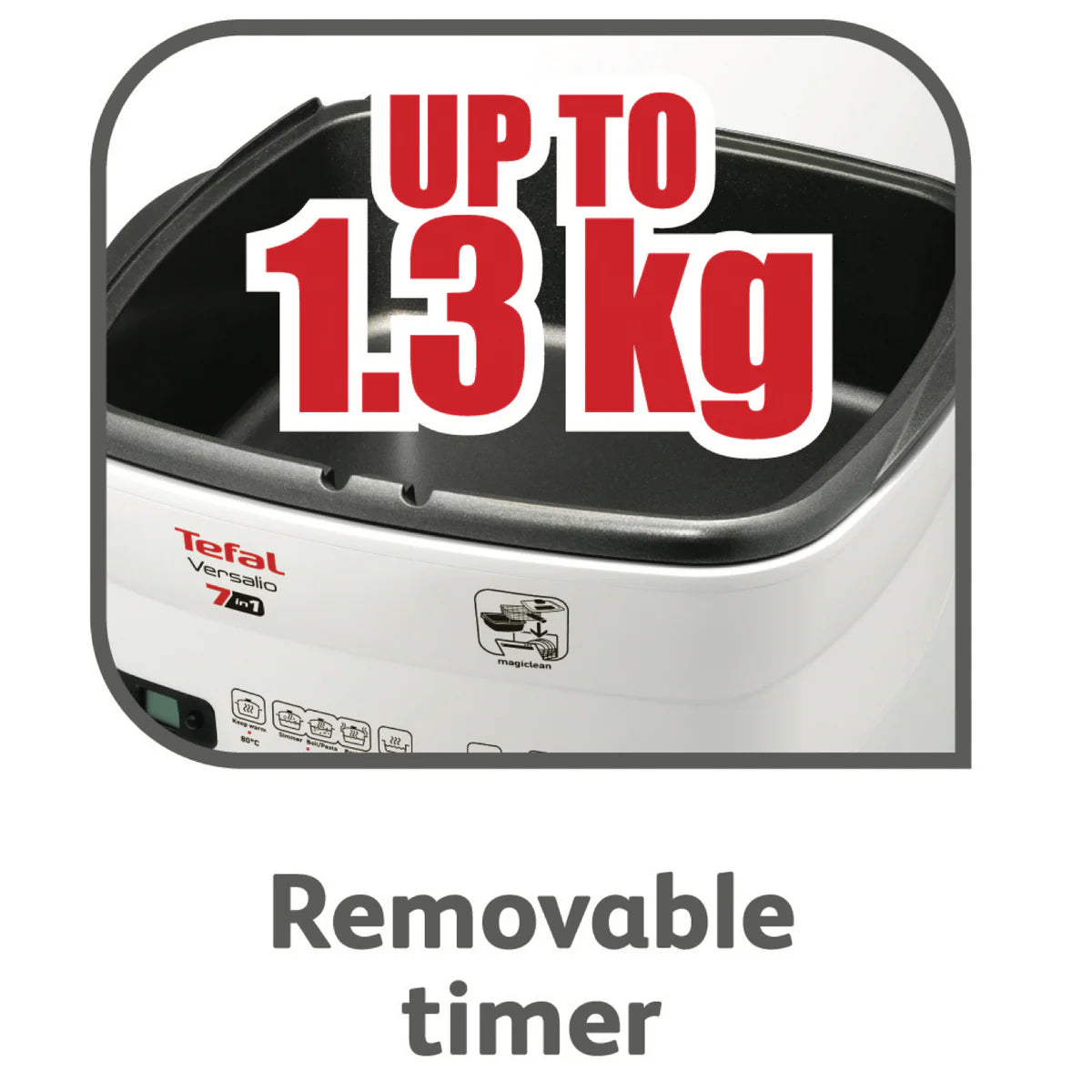 Tefal Multi-Fryer Cooker Deep Fryer Simmer Braise Saute Boiling Cooking