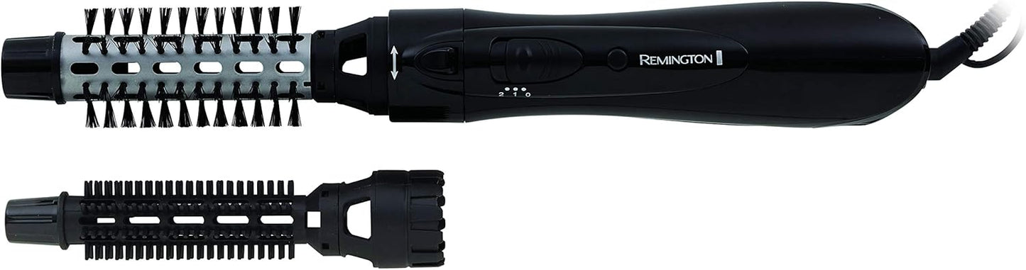 Remington Heated Hair Brush Styling Tool | Womens Air Styler | 500W Volumiser Curler | 19mm Round Brush