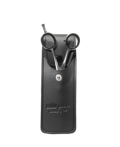 Milkman Premium Beard & Moustache Scissors | Vegan Leather Pouch | Precision Grooming | Razor Sharp |