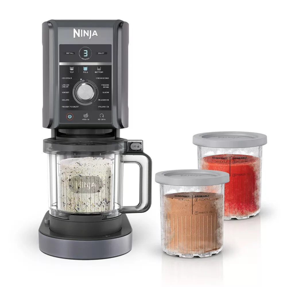 Ninja Ice Cream Sorbet Frozen Yoghurt Machine | Benchtop Frozen Dessert Maker | Electric Kitchen Appliance