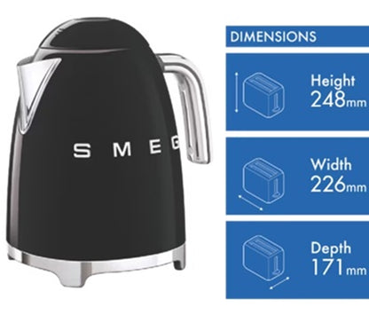 SMEG Cordless Kettle 1.7L | Electric Hot Water Jug Boiling Tea Coffee Maker