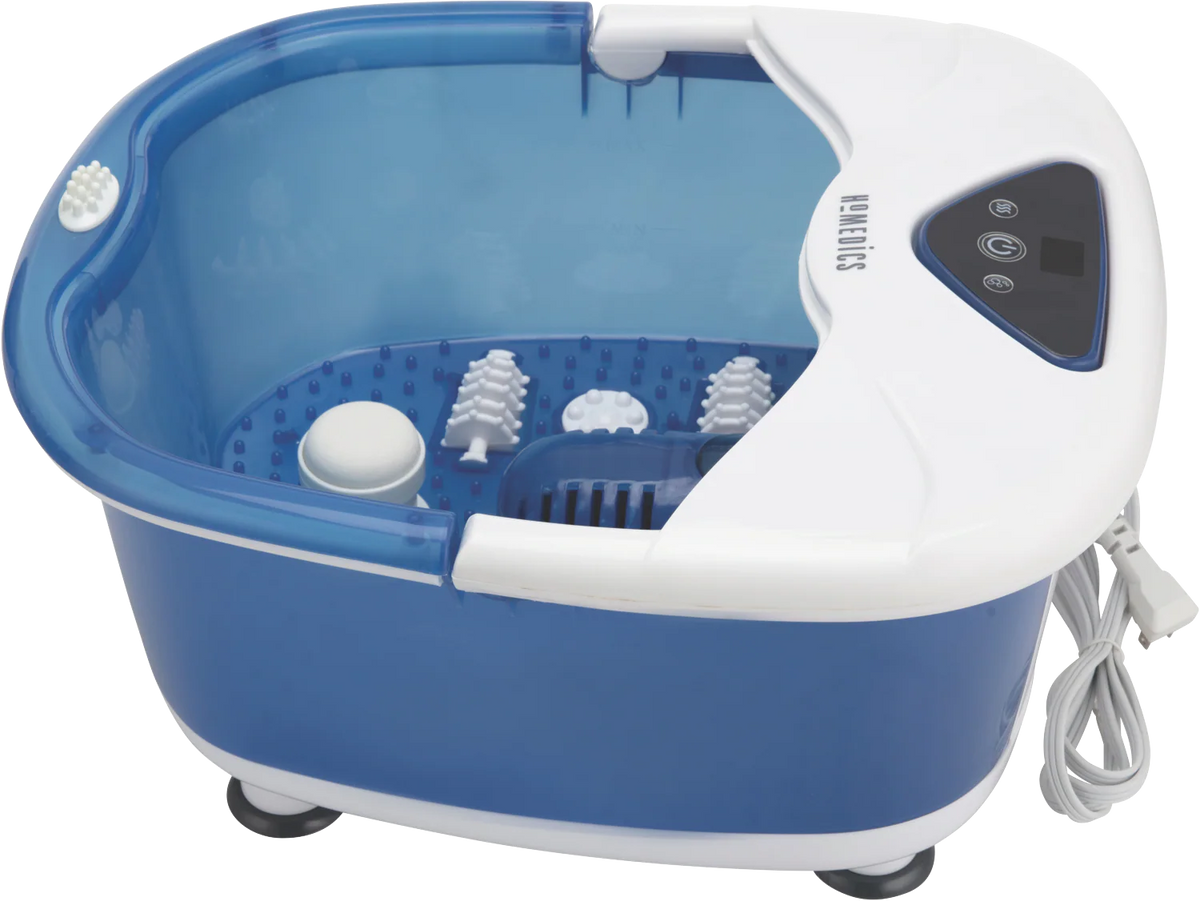 Homedics Foot Spa Bath Massager Heat Bubbles Footbath Heated Feet Massager With Heat Boost