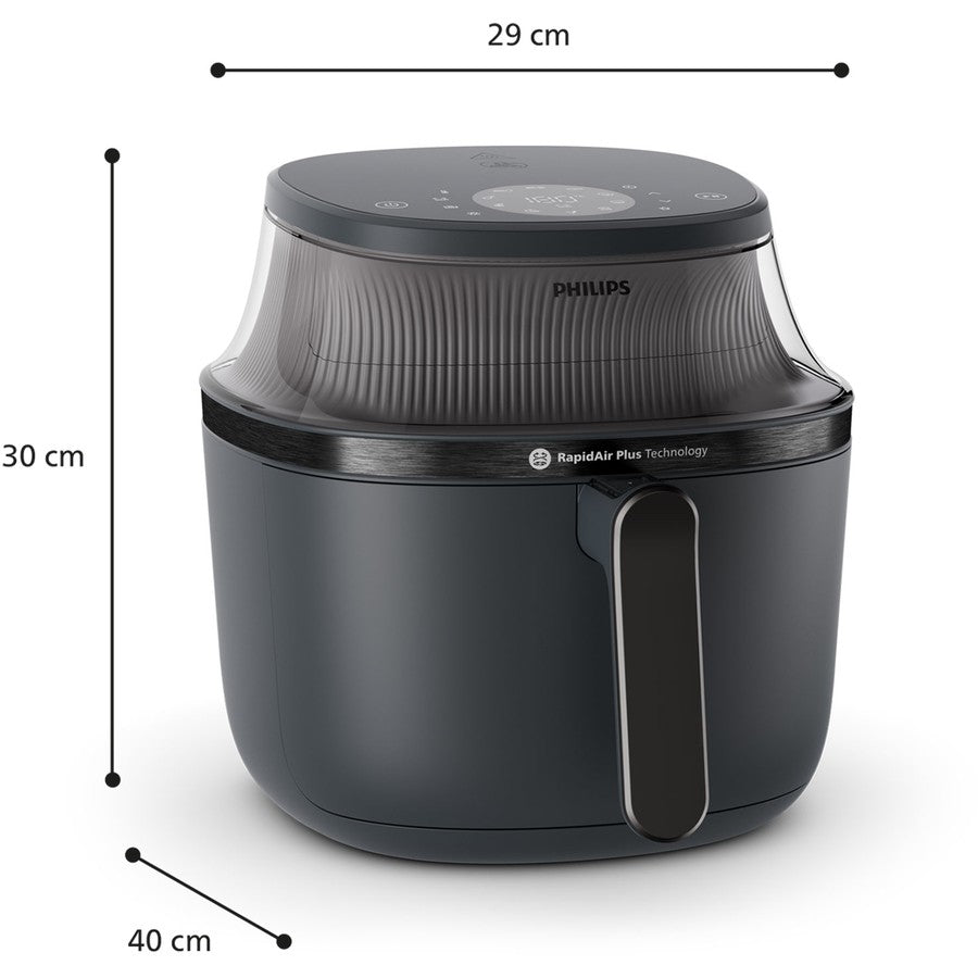 Philips Electric AirFryer 4.2L Fast Even Cooking Airfry, Air Fryer Griller Oven Cooker, Cooking Window, 16 Cooking Methods