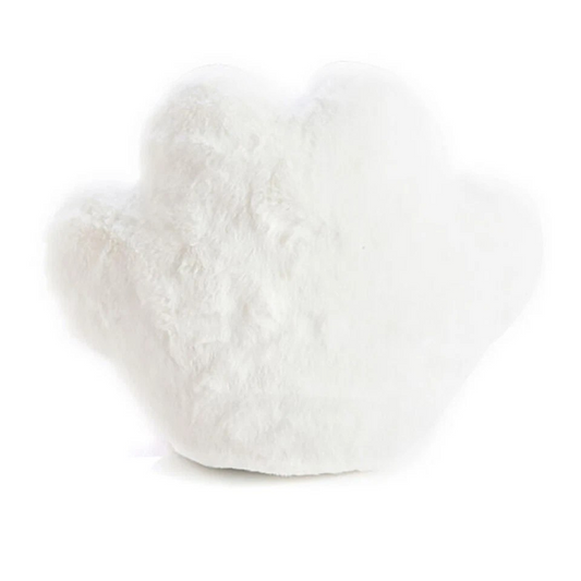 Paw Cushion | Fluffy Faux Fur Plush | Soft Toys 25x22cm Assorted | 2PK Furever Pets