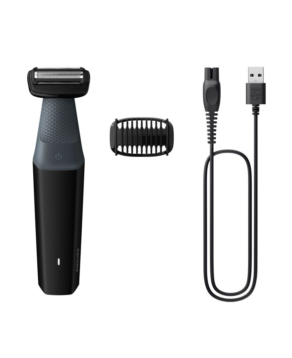 Philips Series 3000 Rechargeable Body Groomer| Cordless Groin Pubic| Waterproof Hair Trimmer Shaver