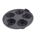 Silicone Air Fryer Muffin Holder | Round Collapsible Muffin Pan 5 Cup | Cupcake Mould