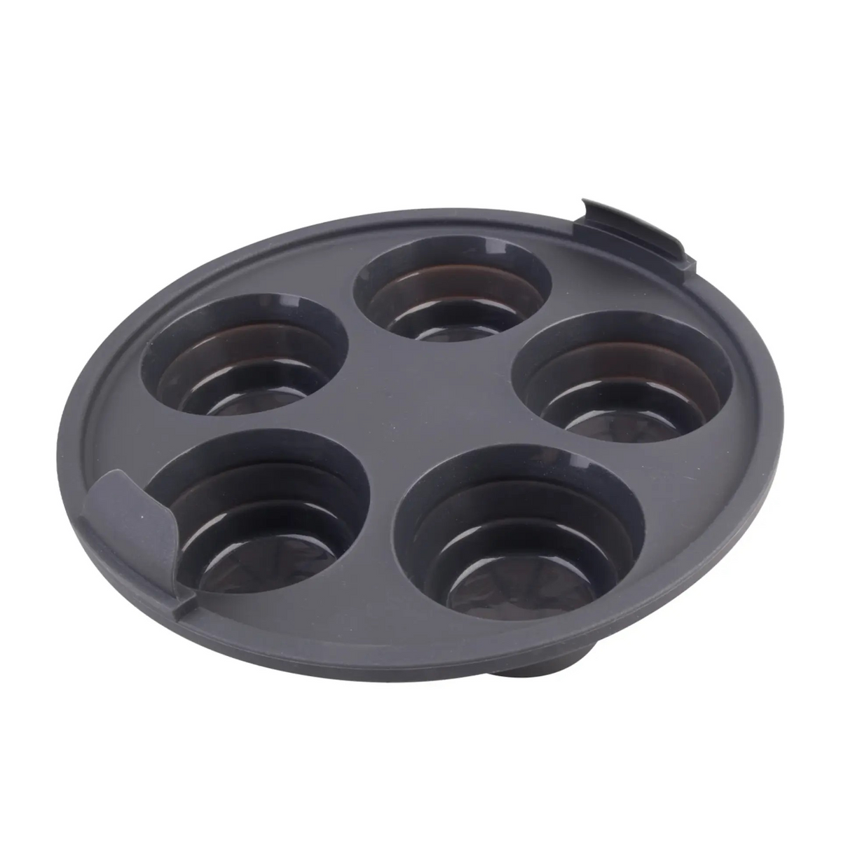 Silicone Air Fryer Muffin Holder | Round Collapsible Muffin Pan 5 Cup | Cupcake Mould