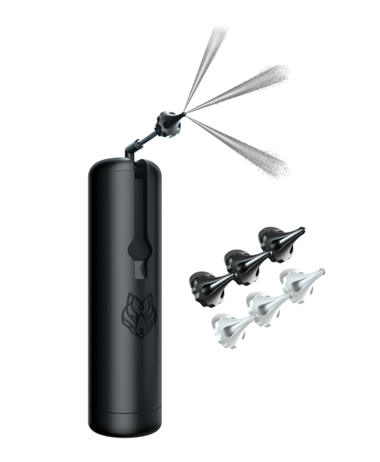 WUSH by BlackWolf Powered Ear Cleaner | Triple Spray Earwax Remover | With Foldable Nozzle & Antimicrobial Tips