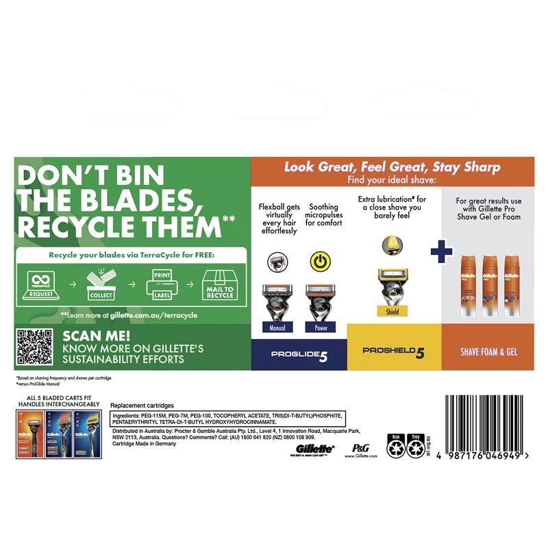 Gillette | Fusion Power | Razor Blades |10 Pack | Shaving