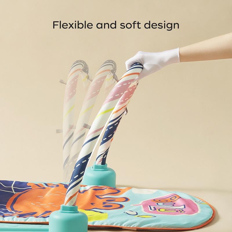 Babycare Play Gym | Infant Baby Playmat | Musical Keyboard Sensory Play Mat Washable