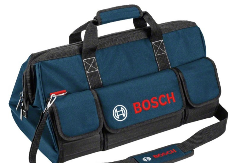 Bosch Large Toolbag | Durable Heavy Duty Bag | Industrial Strength | Accessory Pockets | Nylon Construction