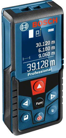 Bosch Laser Distance Measurer 40m GLM 400 | Single Pythagoras | Add/Sub Function | Rangefinder | Conversion Functionality