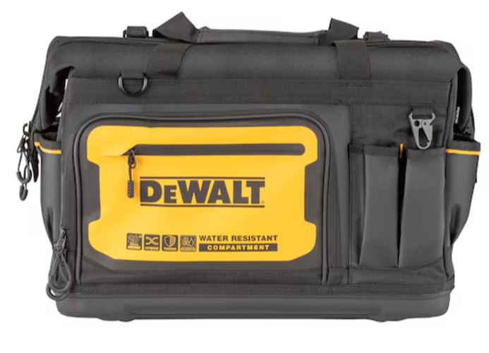 DeWalt Pro 20” Tool Bag | HANDS-FREE MANEUVERABILITY | QUICK-CLOSE ZIPPER | COMFORT CARRY