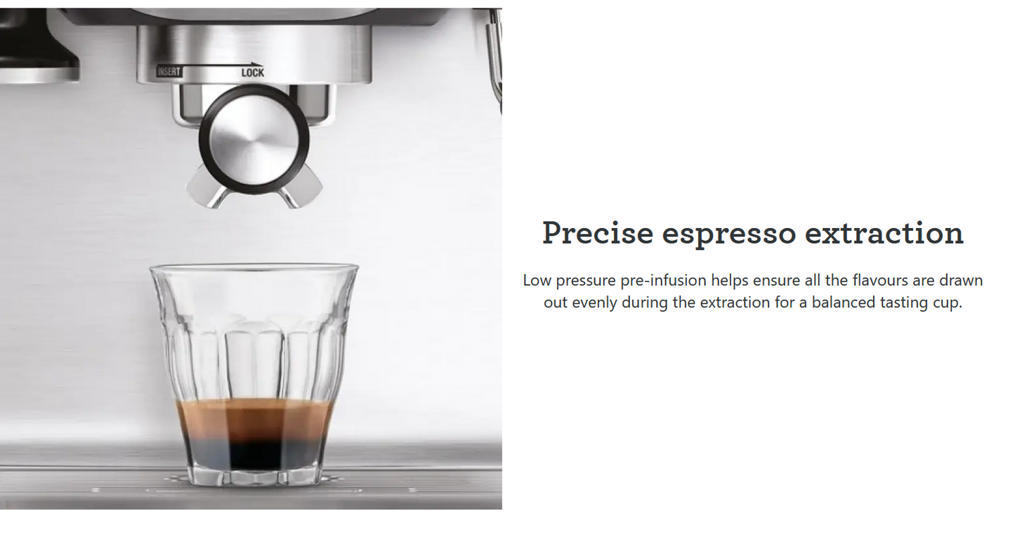 Breville Espresso Coffee Machine with Milk Frother | Cappuccino Latte Maker | 15 Bar Italian Pump |  54mm Portafilter