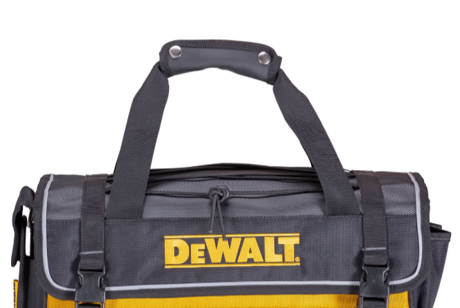 DeWalt TSTAK Rigid Covered Tool Bag | Waterproof| Rivet Reinforced | Padded Shoulder Strap