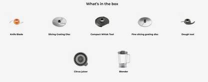 Kenwood Food Processor | Electric Slicer Grater Shredder with Smoothie Blender | Citrus Juicer