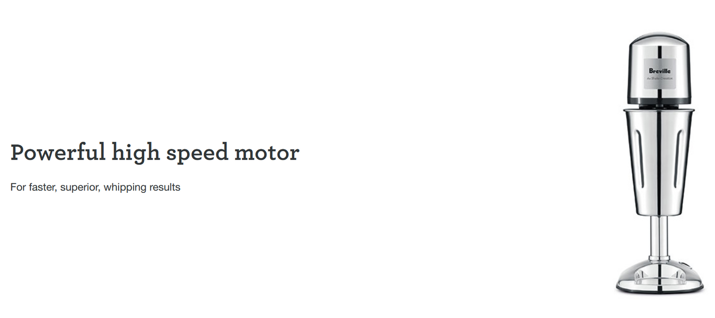 Breville Milkshake Maker | Electric Milk Shake Frothing Machine Traditional Milk Frother