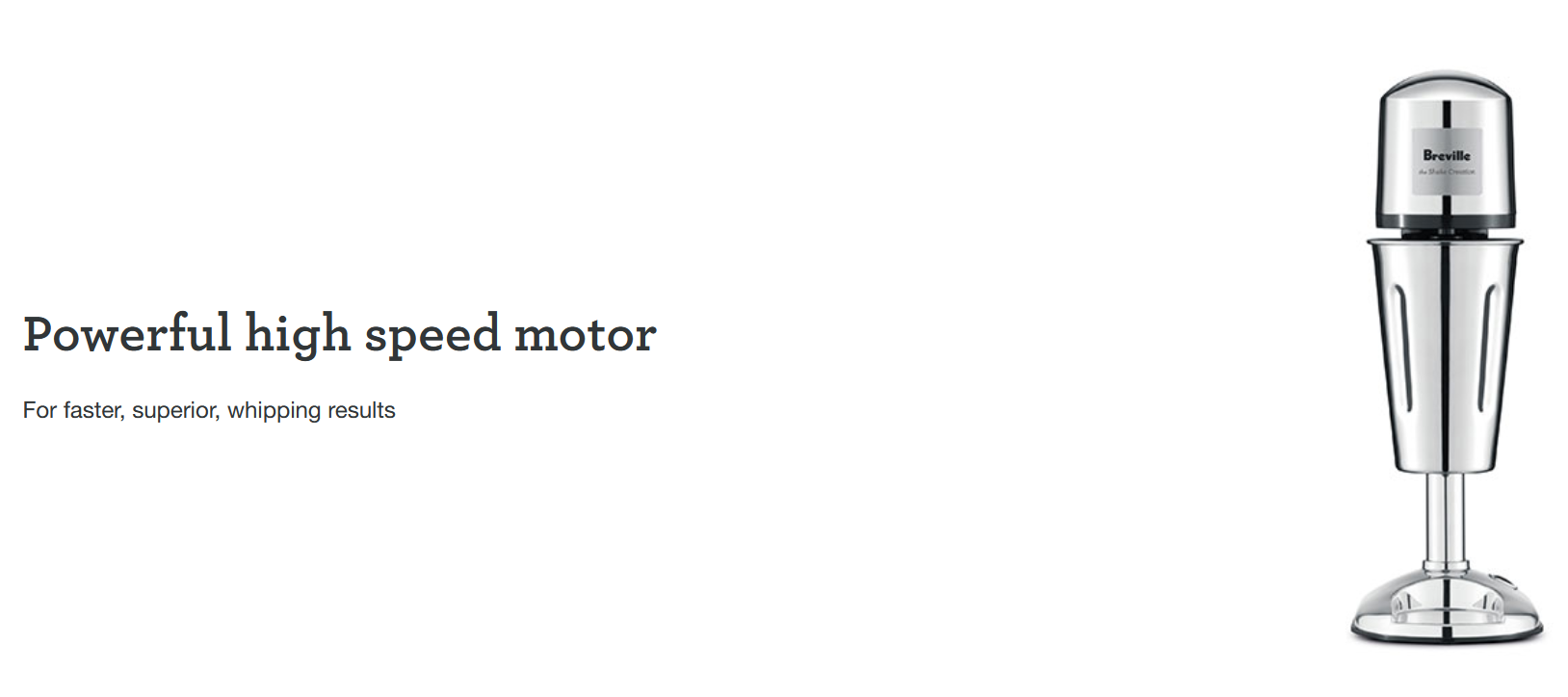 Breville Milkshake Maker | Electric Milk Shake Frothing Machine Traditional Milk Frother