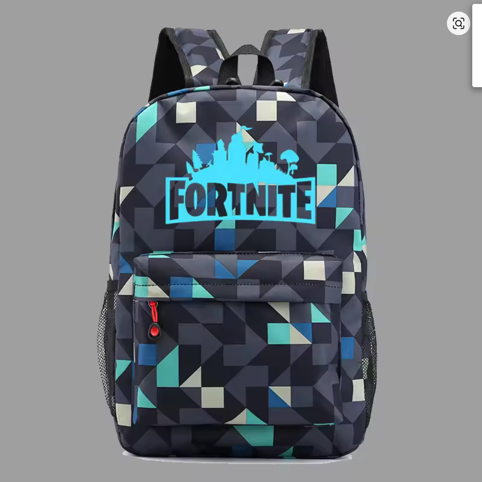 Fortnite Backpack Kids Childrens Gaming Travel School Bag Sports Gym Back Pack Checkered