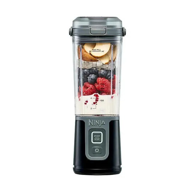 Ninja Blast Portable Blender/Black | USB-C Rechargeable | Easy Clean | Easy Open Lid | One hand operation