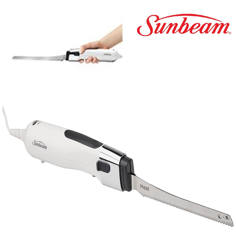 Sunbeam Electric Knife Meat Carving Cutting Knives Bread Ham Roast Cheese Home