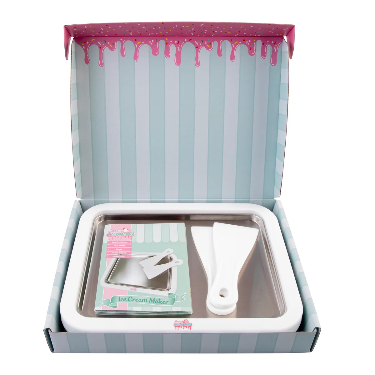 Ice Cream Making Tray | Fruit Sorbet Gelato Maker Smash & Mix Maker | Frozen Yogurt | BPA Free