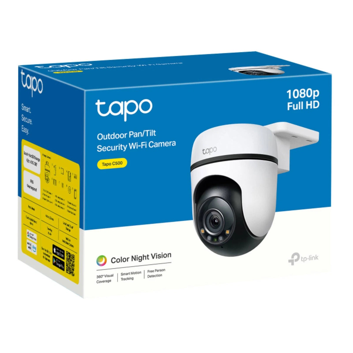 Tp-link WiFi Outdoor Home Security Camera 360-degree monitoring  1080p Full HD live Viewing with Microphone