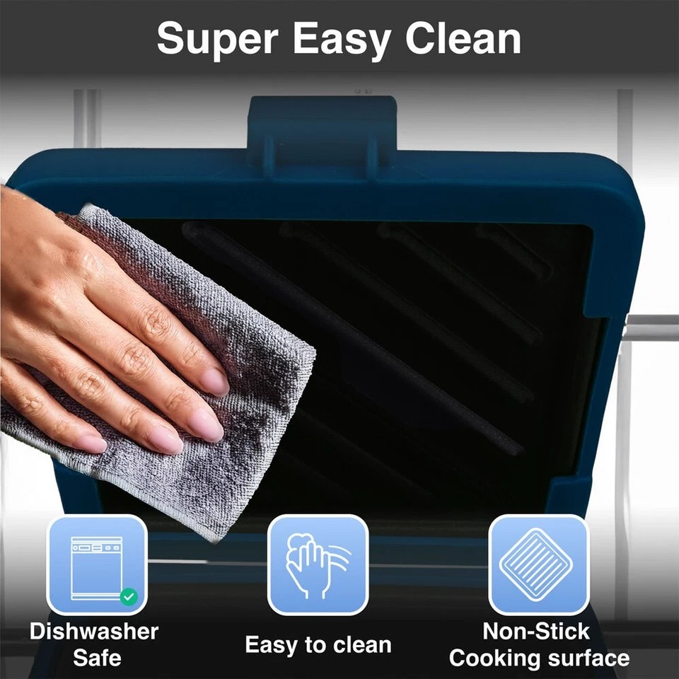 Heatwave Technology Microwave Toasties Maker | Non-Stick | Dishwasher Safe | Blue
