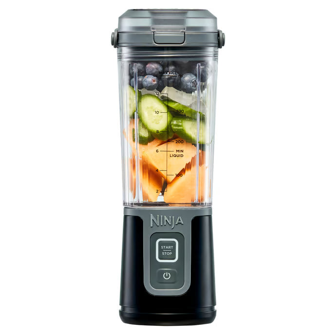 Ninja Blast Portable Blender/Black | USB-C Rechargeable | Easy Clean | Easy Open Lid | One hand operation