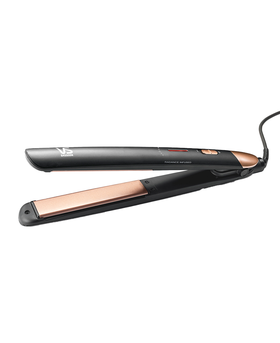 VS Sassoon Radiance Straight Styles | Hair Straightener | Camellia & Macadamia Infused Ceramic Plates | 210°C Heat | Worldwide Voltage | Lightweight and easy to use