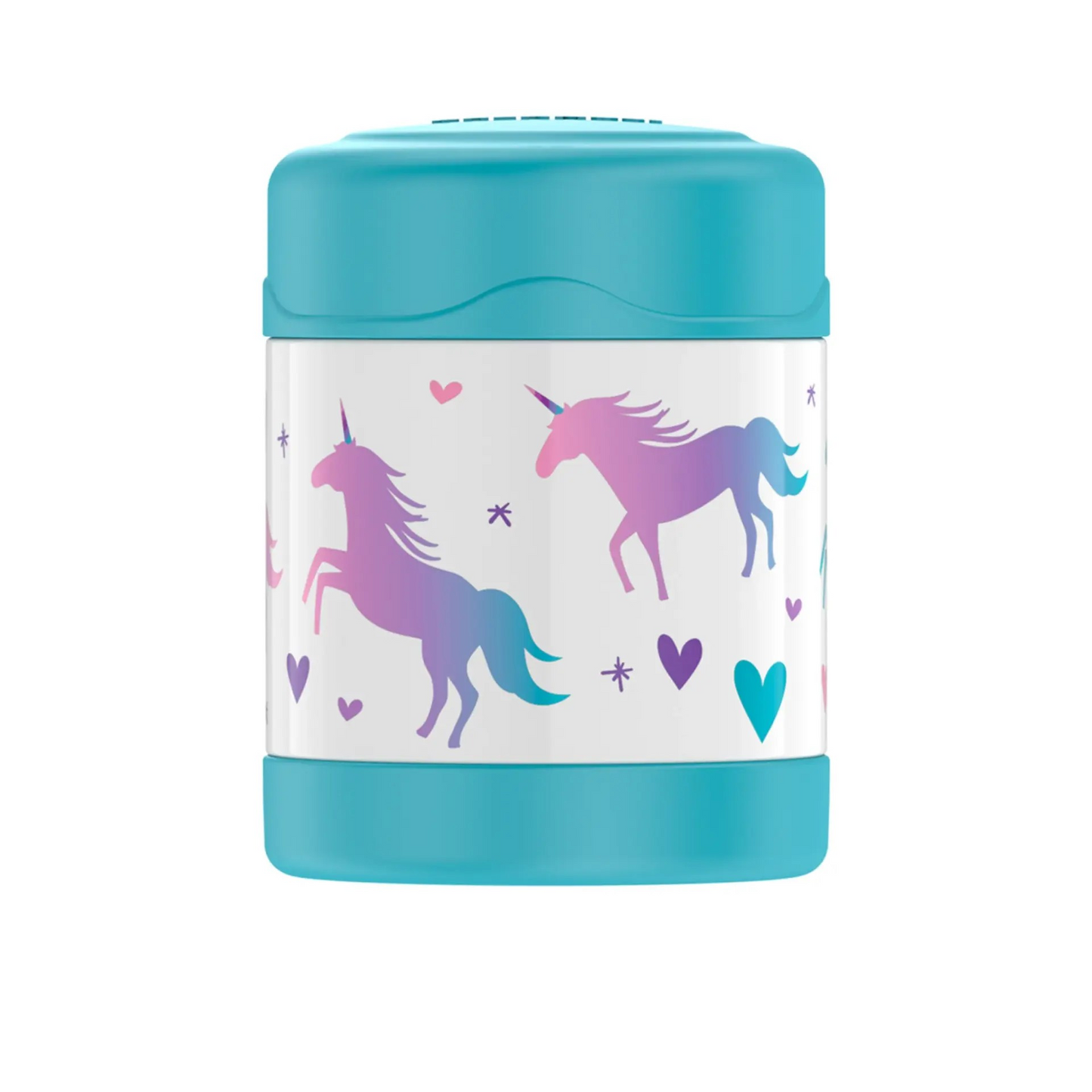Thermos FUNtainer Insulated Food Jar 290mL Unicorn | Kids Thermos | Cool Touch | Stainless Steel | 7Hrs Cool and 5Hrs Warm