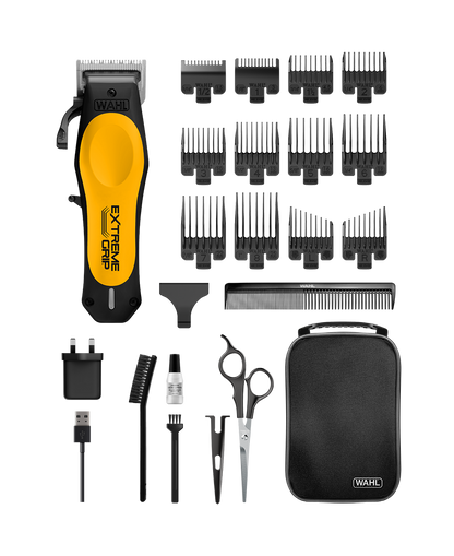 Wahl Extreme Grip Lithium-Ion Hair Clipper | Adjustable Taper Lever | Precision Blades & 2-Hour Runtime