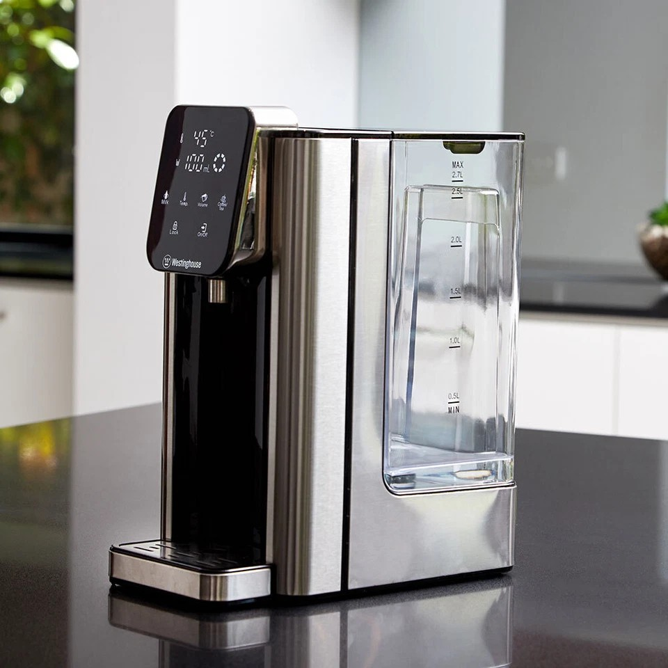Westinghouse 2.7L Digital Instant Hot Water Dispenser/Urn/Boiler | Beautifully Designed Stainless Steel | Baby Bottle Function | Adjustable Presets
