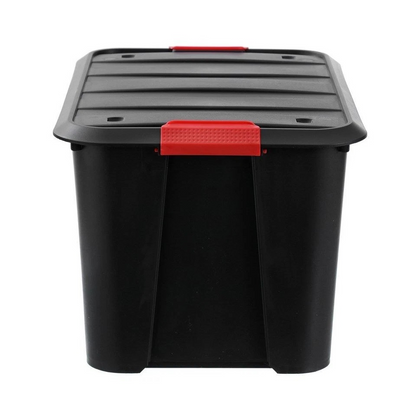 Boxsweden Garaz | Eco Storage Organiser | Box/Tub w/ Wheels 50L | Assorted 4Pk | Clip Lock d