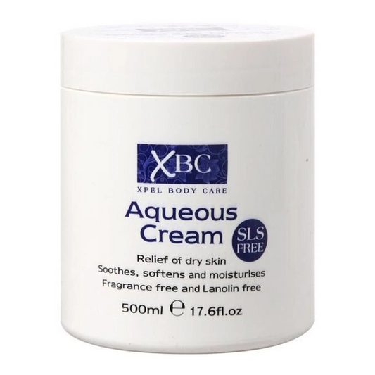 XBC Aquenous Cream | Moisturising Lotion For Dry Skin | 12 Pk x 500ml ea | Fragrance Free