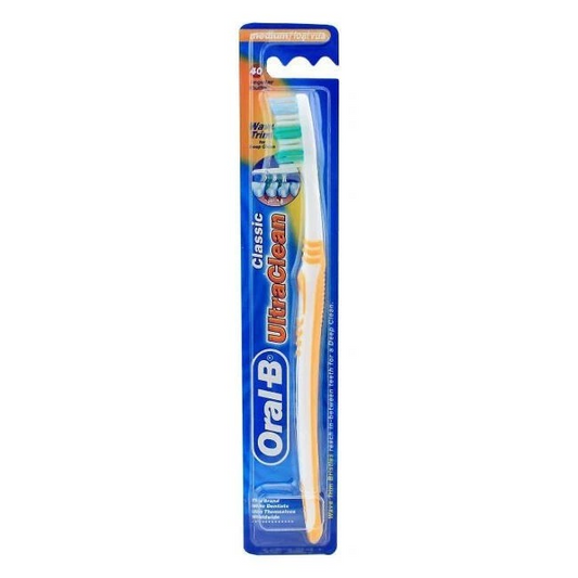Oral B Ultra Clean Toothbrush | 24 Pk Assorted Medium Teeth Cleaning Dental Care | Assorted Colours
