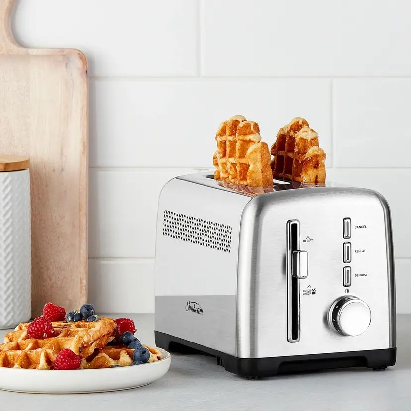 Sunbeam 2 Slice Toaster | Stainless Steel | Nine Browning Settings |