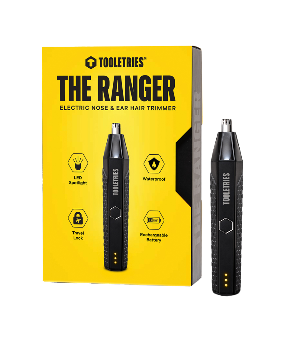 Tooletries The Ranger | Waterproof Nose & Ear Hair Trimmer | LED Spotlight | 7000 RPM