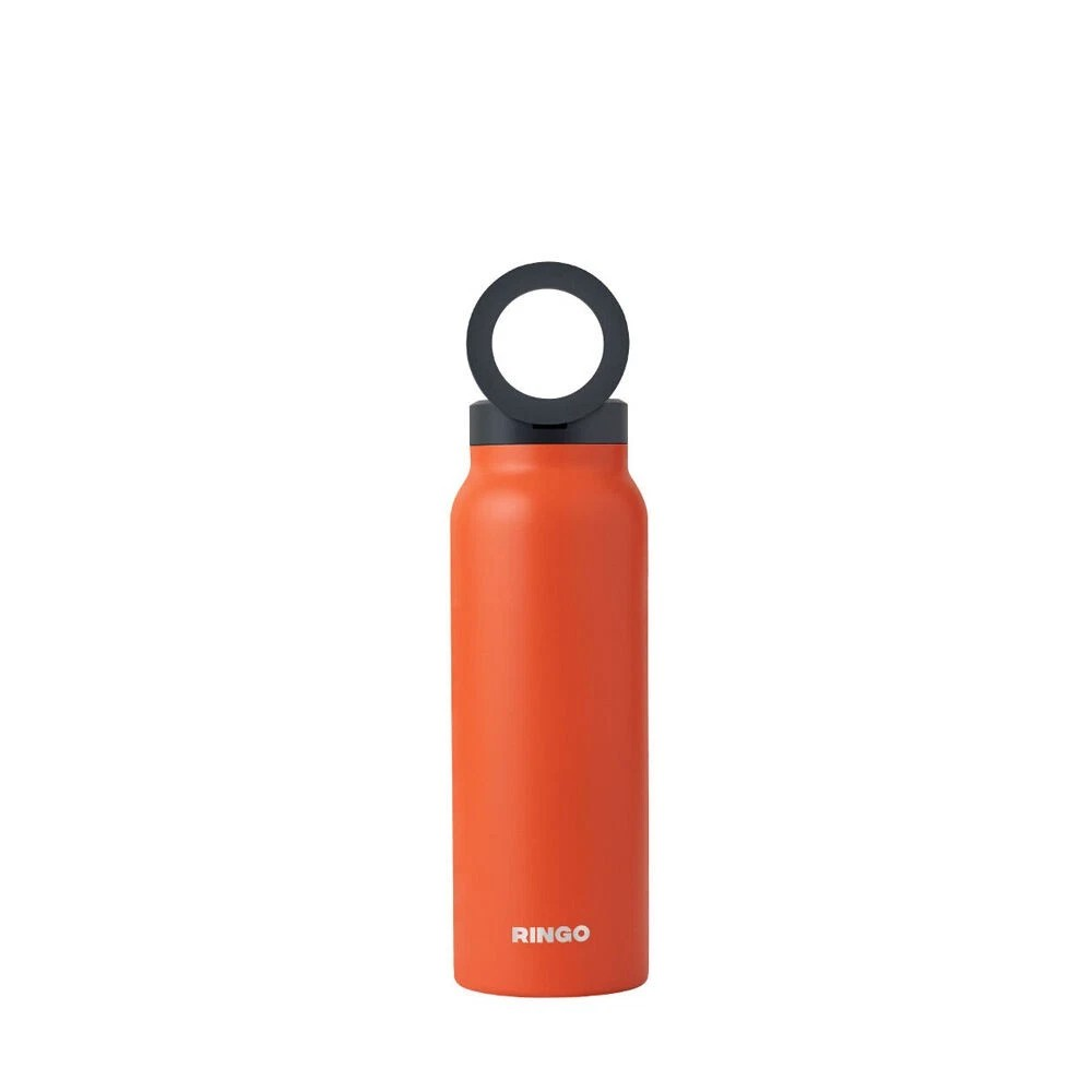Ringo 710ml Insulated Water Bottle | MagSafe Phone Mount | Orange Stainless Steel