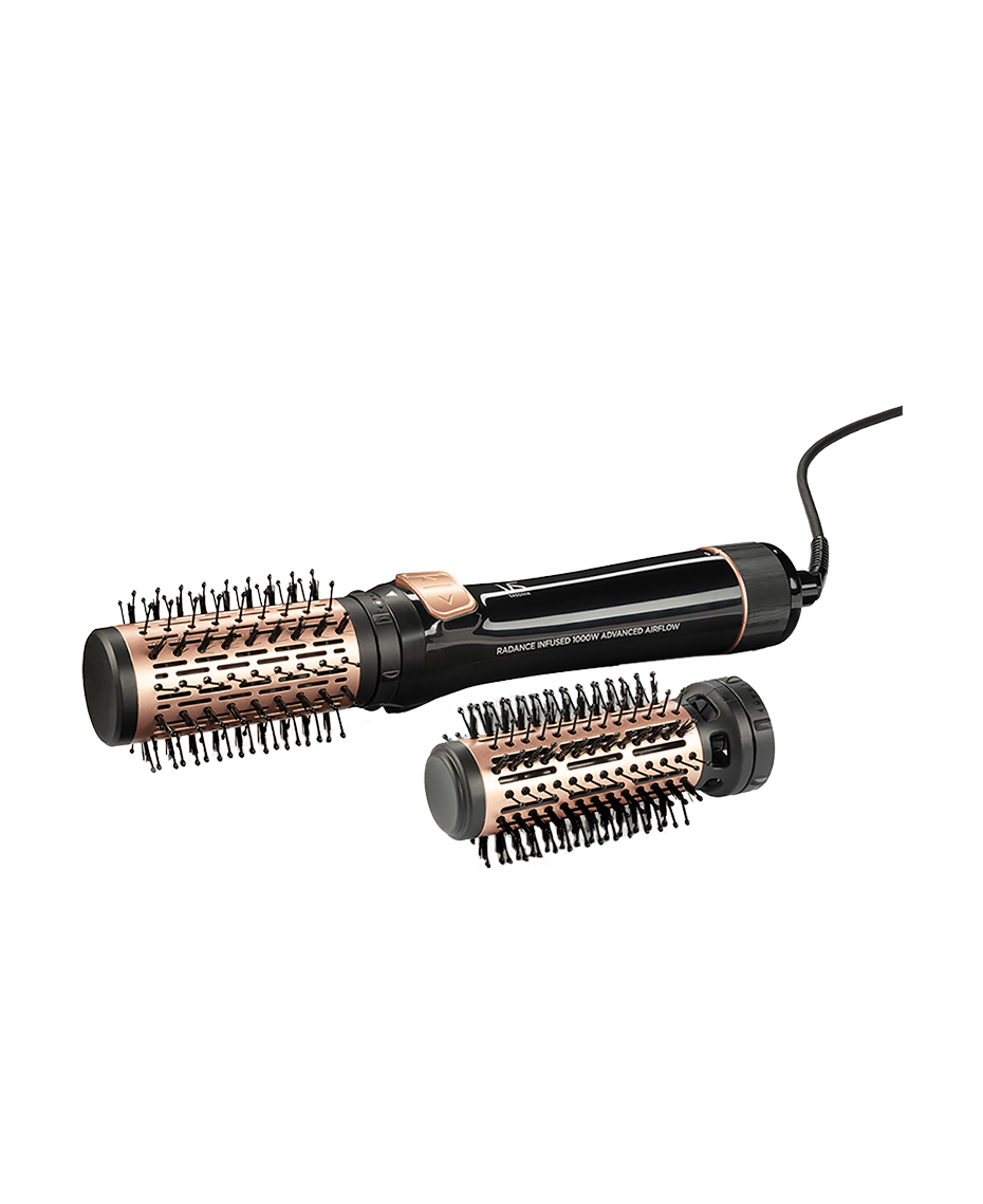 VS Sassoon Radiance Volume Air Styler | Dual Spinning Brushes | Ceramic-Infused Shine | 1000W Styling Power