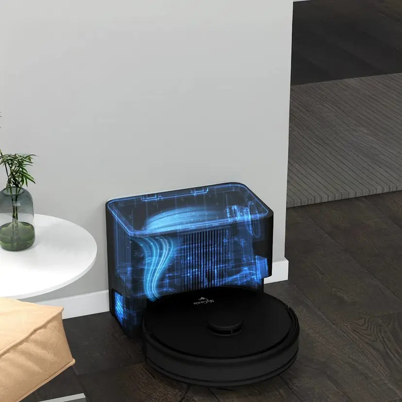 MyGenie Laser Smart Robotic Home Vacuum | Cordless 60 Min Runtime | Self Empty | Powerful Dual Suction | Custom Cleaning | Mapping Technology