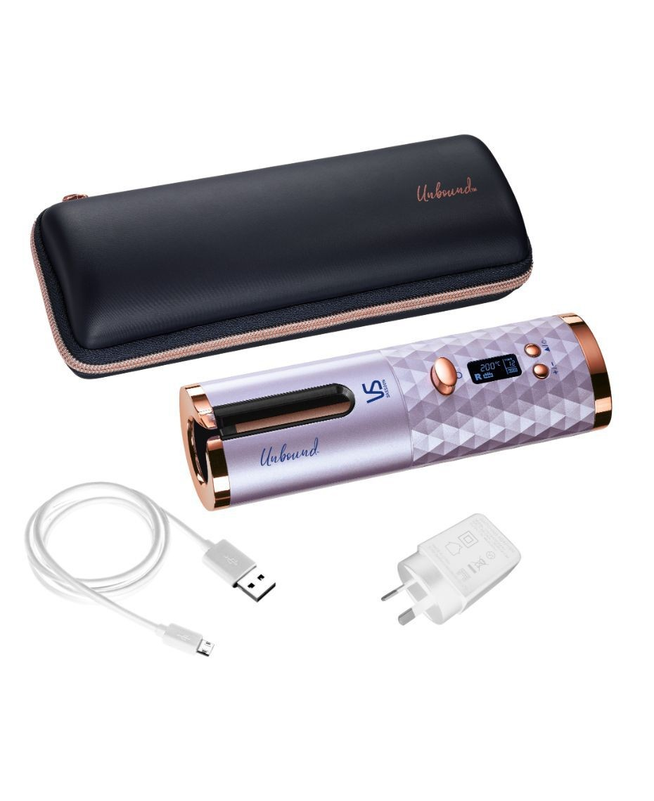VS Sassoon Unbound Cordless Auto Curler | Rechargeable Curler | Cordless Ladies Styler built in Auto Curl |