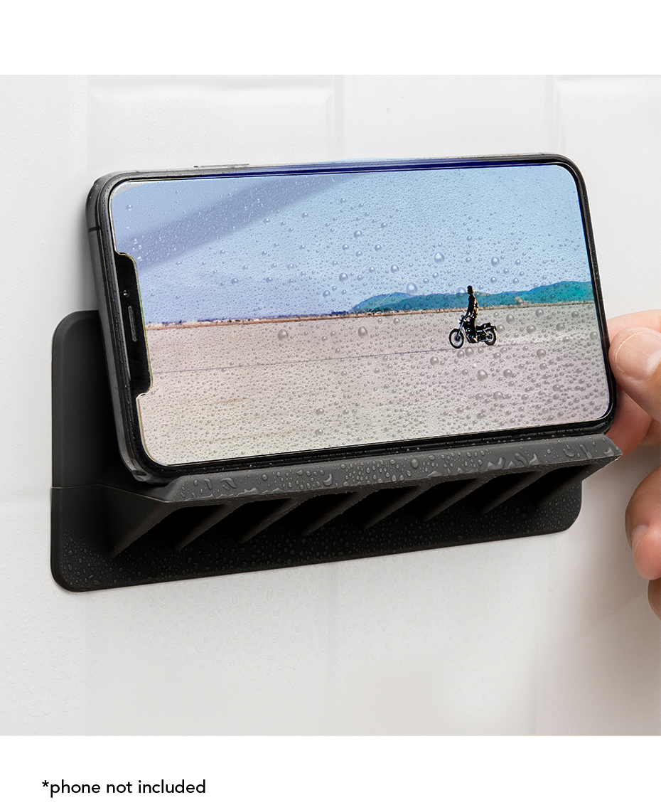 Waterproof Shower Phone Holder | Reusable Silicone Mount for Smooth Surfaces