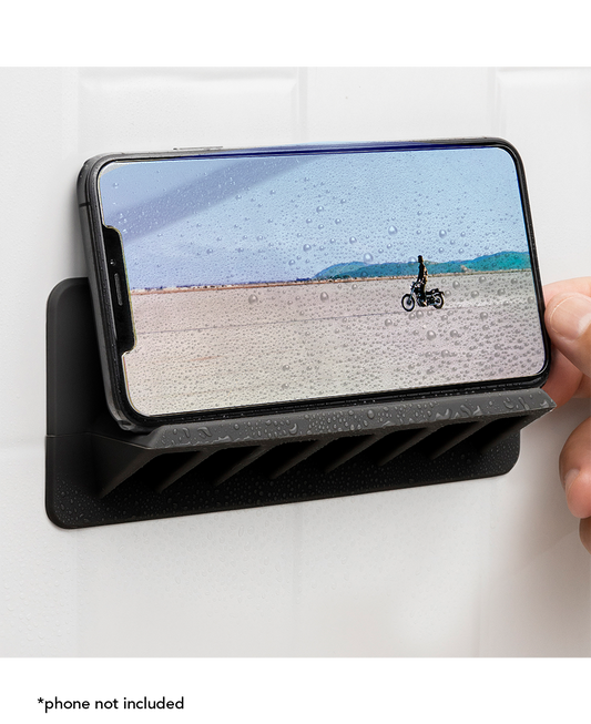 Waterproof Shower Phone Holder | Reusable Silicone Mount for Smooth Surfaces
