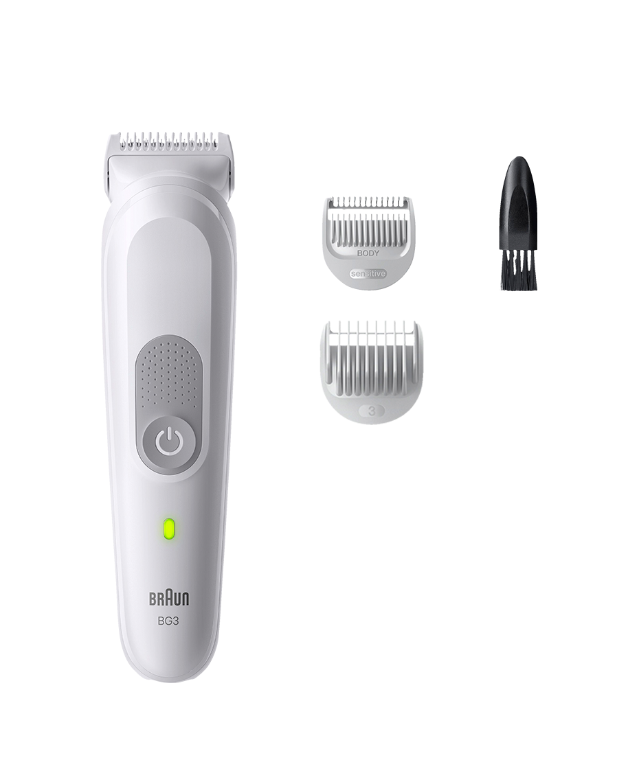 Braun Series 3 Waterproof Body Groomer | SkinGuard Tech | Sensitive Comb & 80-Min Cordless Runtime