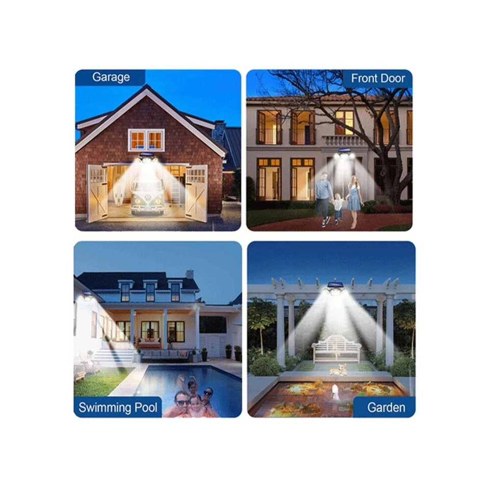 Sansai Outdoor Motion Activated Adjustable Solar Power 2.5W LED Sensor Light