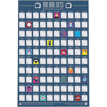 Bucket List Scratch Poster | 100 Box Set Edition | Multicoloured |2PK Gift