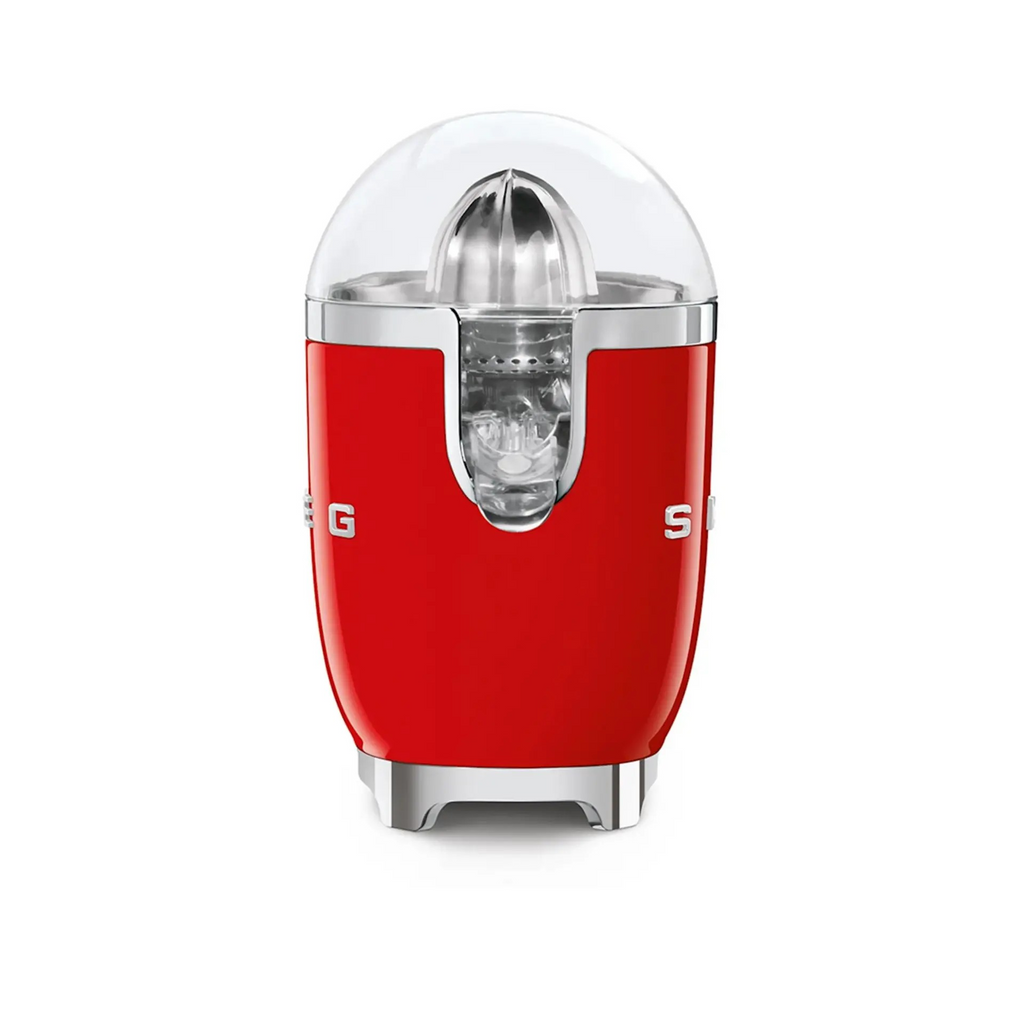 Smeg Vintage Retro Citrus Juicer Red | 70W Motor | Stainless Steel | Non-Drip Spout | BPA Free Kitchen Appliance Juicing Machine